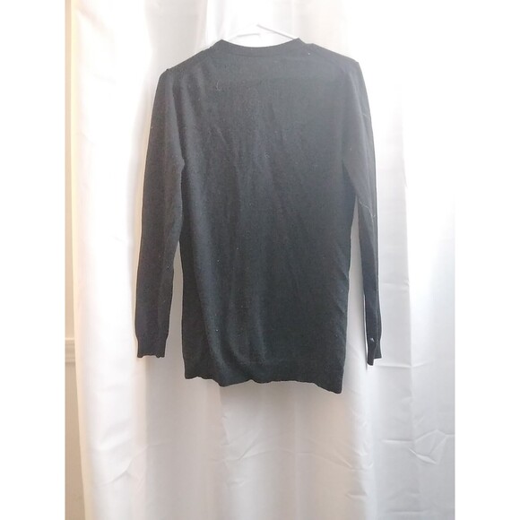 Banana Republic Cardigan Women's Size L Sweater Button Front Black Long Sleeve - Picture 2 of 3